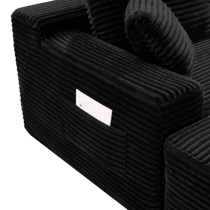 Canapé modulaire en forme de U 94,5 pouces avec siège profond et sans assemblage requis Couches modulaires pour le salon