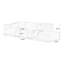 Canapé modulaire blanc en coton et lin-910383490
