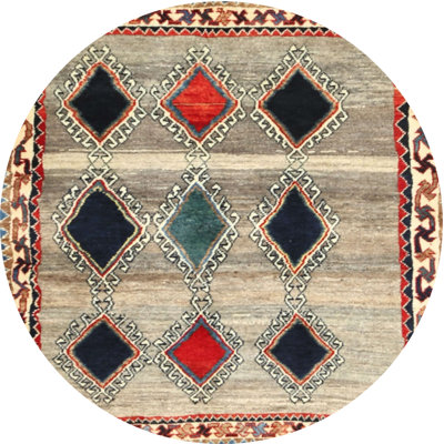 Tapis beige / rouge / vert Mulay