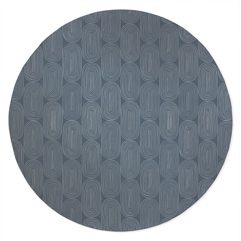 Tapis d'extérieur antidérapant Earthy Embrace, Rond 5 pi
