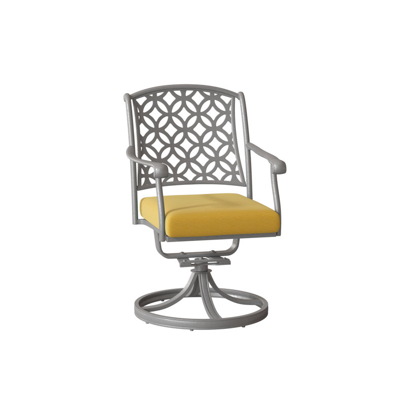 Casa Outdoor Dining Armchair, Pewter, Impact Vapor Gray Sunbrella®