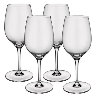 Villeroy & Boch Entrée Set/4 9.75 oz Crystal Stemmed Wine Glasses