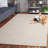 Tadas Hand Tufted Wool/Pet Yarn Solid Color Rug in Ivory-1816935657