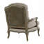 Fauteuil d'appoint à dossier moelleux formel de luxe et siège rembourré en tissu massif texturé en bois rembourré 1pc