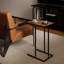 Table de bout Gavin C avec base en métal massif pour salon, chambre à coucher (ensemble de 2)