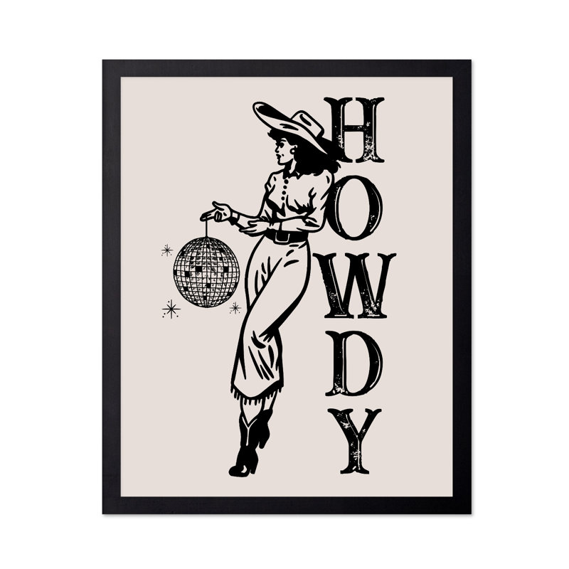 Cowboy Howdy, 18"H x 24"W, Poster, Unframed