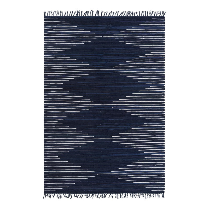 Jordee Cotton Geometric Indoor Rug, Rectangle 7'1" x 10'