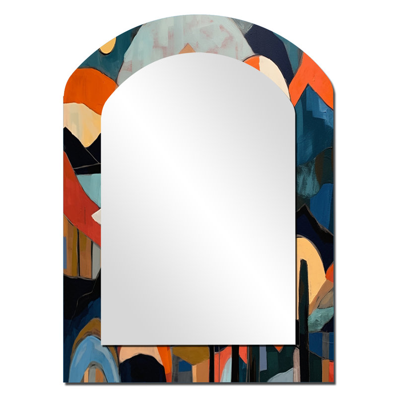 Miroir mural Mid Century Perspectives III, 34 po x 25 po