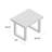 Laderrian Rectangular Outdoor Side Table , 25.75 " W 20 " D