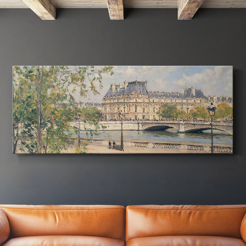 Série paysage - Lxxxiv - Toile tendue avec châssis - Prêt à être accroché
