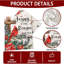 Chemin de table de Noël cardinal 13 X 72 pouces, poinsettias d'hiver