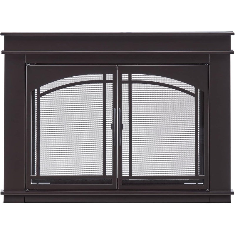 Portes en verre avec foyer Duluth Forge Redmond, Bronze