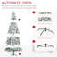 Arbre de Noël artificiel enneigé 9 pi avec branches réalistes