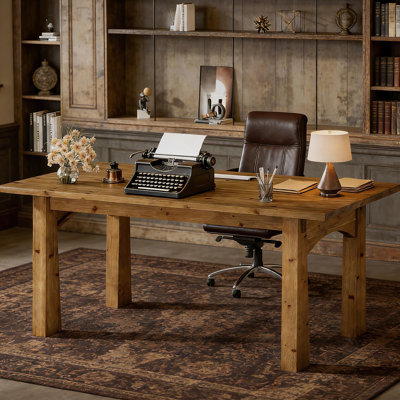 Bureau d'écriture en bois, bureau d'ordinateur, bureau de direction