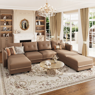 Tymarian Faux Leather Sectional