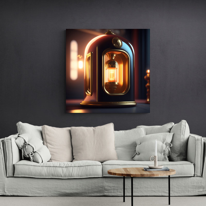 " Time Machine Cathode " by Stephen Chambers, 36" W x 36" H