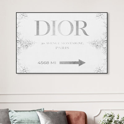«Fashion and Glam Haute Collection Road Sign Classic Road Signs», impression sur toile