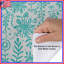 Housses de couette à motif floral turquoise-130109480