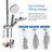 Circular Complete Shower System with Rough in-Valve-86464544