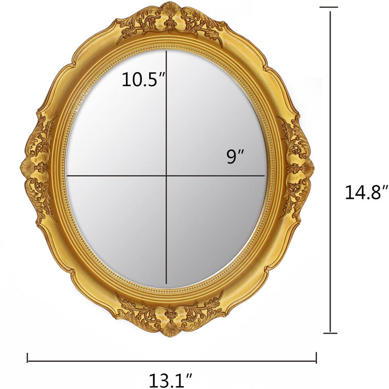 Oval Mirror, Gold
