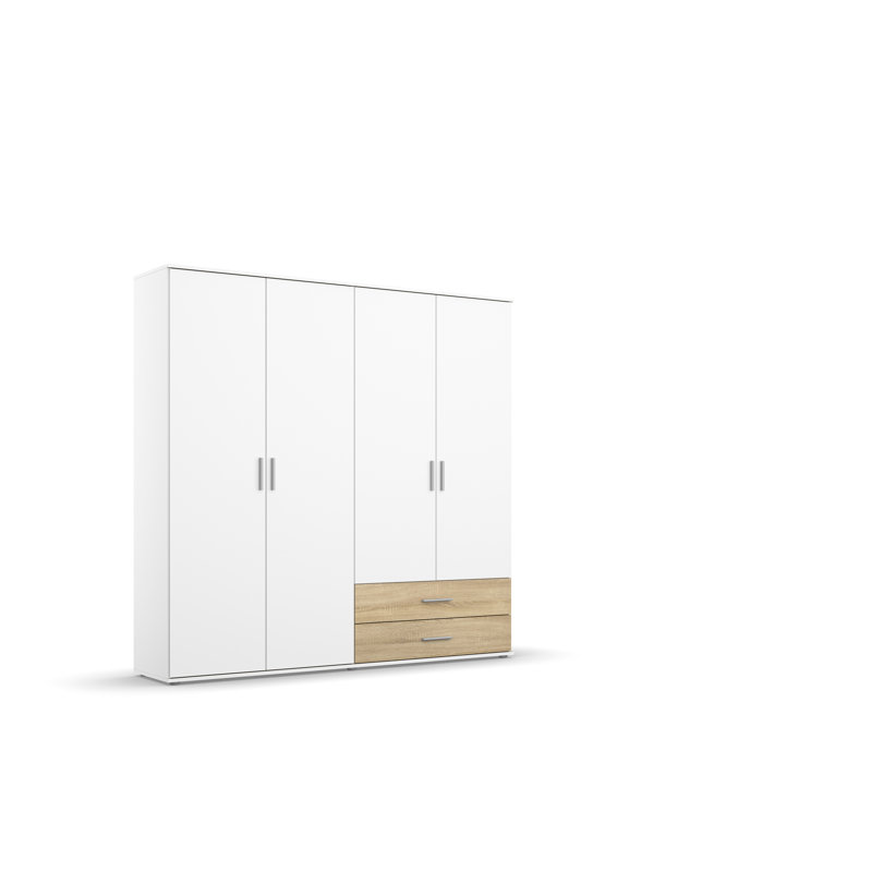 Rasant 4 Door Wardrobe, Alpine White/Sonoma Oak
