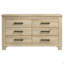 Commode de chambre 6 tiroirs Sansome