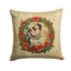 Coussin lombaire d’intérieur/d’extérieur carré neutre de noël-124435681-124435682-124435684