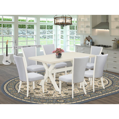 Ensemble de table de salle à manger 7 pièces 7 pièces Modernes