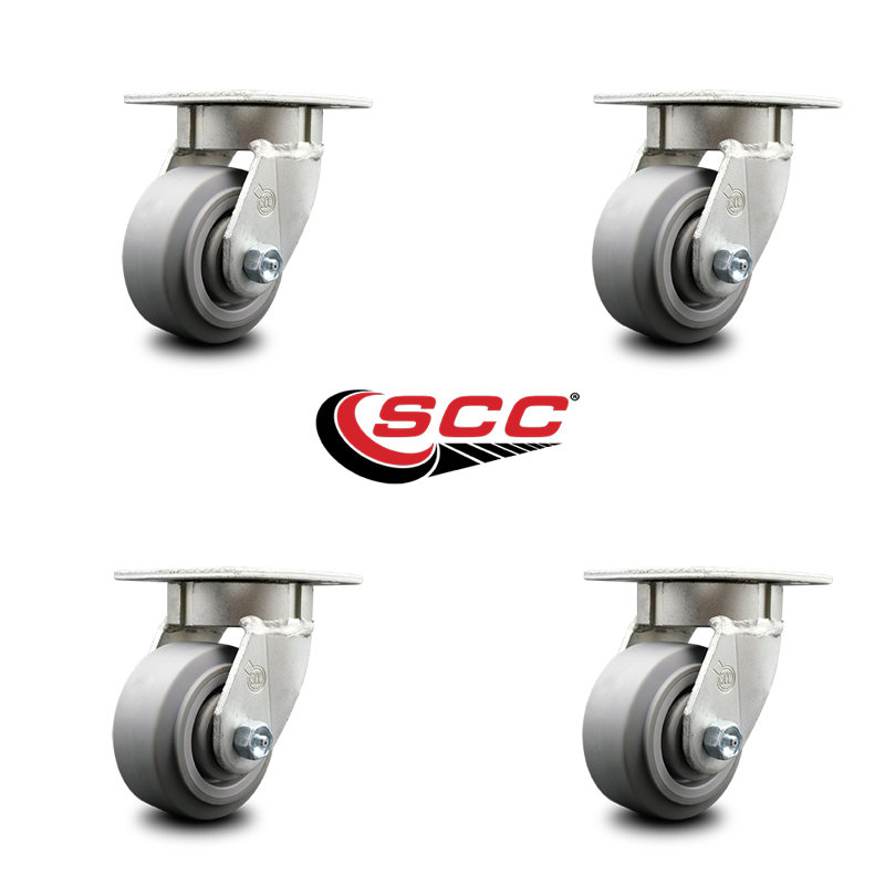 Swivel Top Plate Caster Set