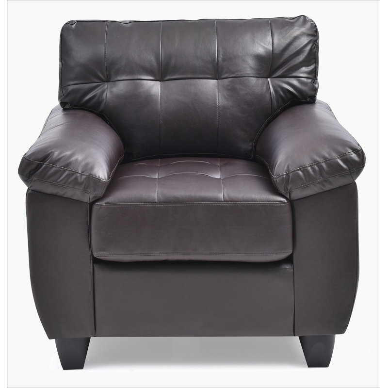 Chaise contemporaine rembourrée en cappuccino, Cappuccino
