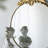 Iron Frame Vertical Round Mirror