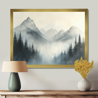 «Gjurgenka Misty Mountain Morning I - Mountains», art mural encadré