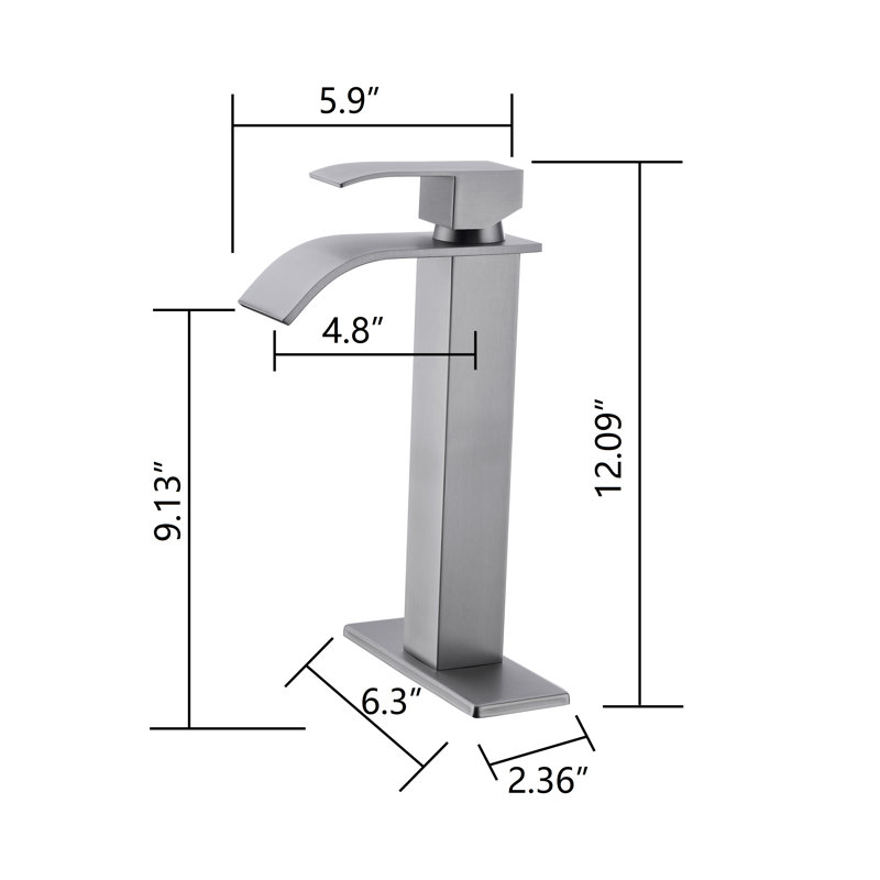 Vessel Sink Faucet Single-handle Bathroom Faucet, Brushed Nickel
