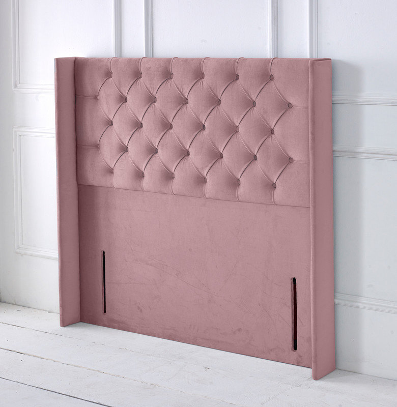 Upholstered Headboard, Single (3'), Pink