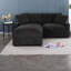 Canapés modulaires peu encombrants avec rangement, polyester durable, conception moderne pour salle familiale