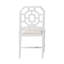 Chaise de salle à manger bali & pari Boone au design chinois, blanc-1044971010
