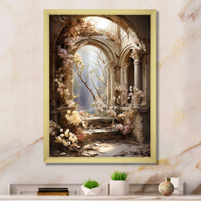 Ruines anciennes Blooms II - Art mural fantastique