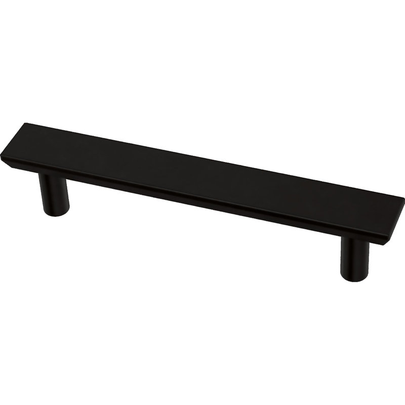 Chamfered 3 3/4" Center Bar Pull Multipack, Matte Black, 3 3/4" Center to Center
