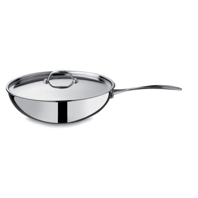 Wok avec couvercle cm 30 pierre glamour