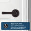 Poignée de porte Katella avec rosette ronde