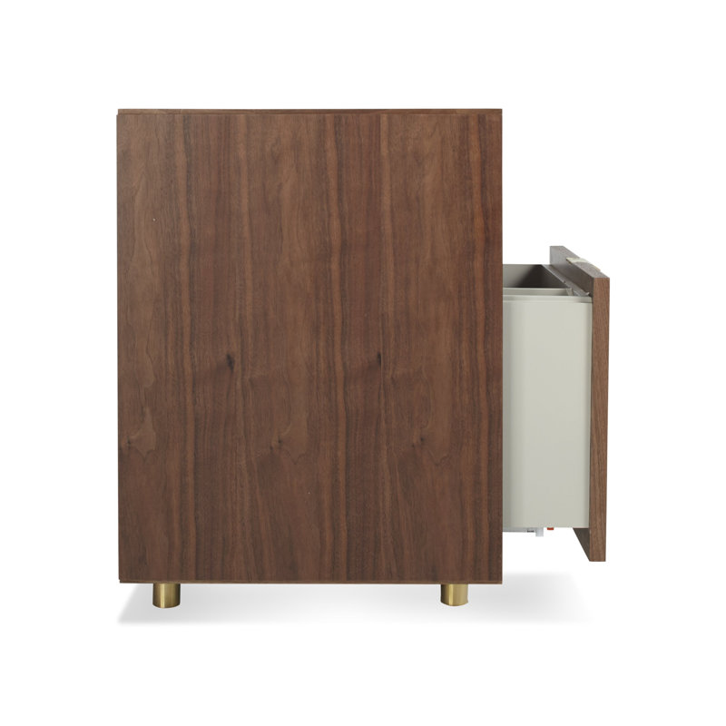 Dang 2 - Drawer File Cabinet, Walnut