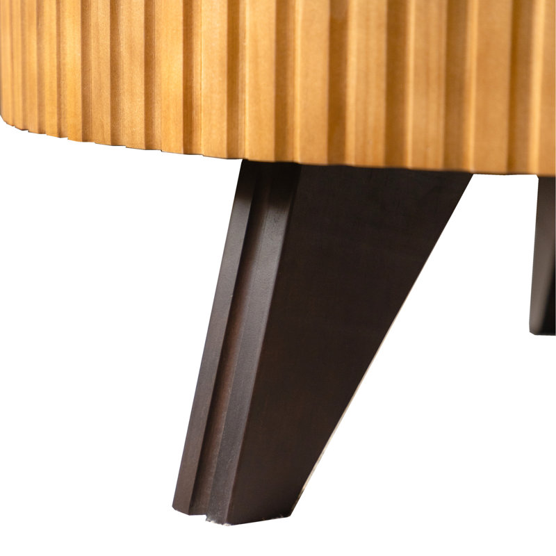 Table basse de 35,4 po - Plateau et structure en bois massif pour une utilisation à long terme