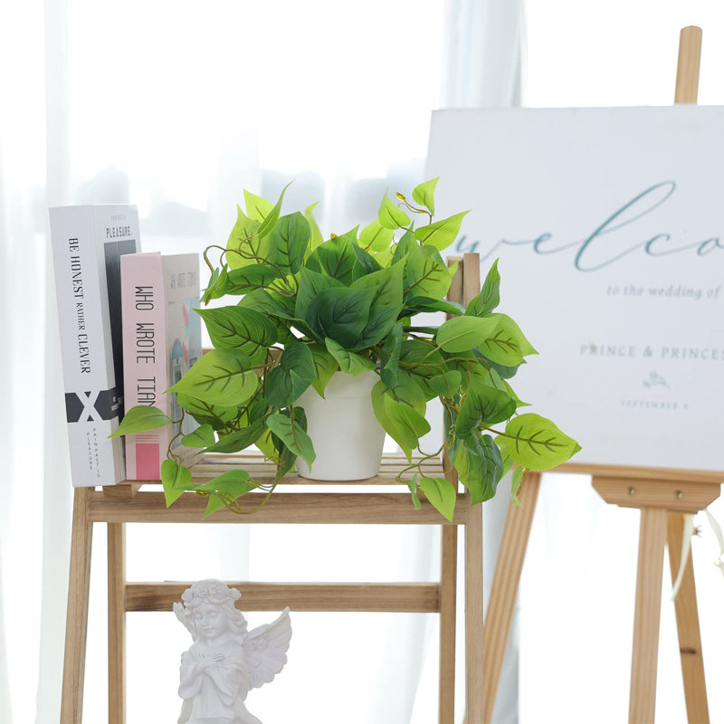 Avec pot en plastique plante artificielle en pot pour le bureau à domicile