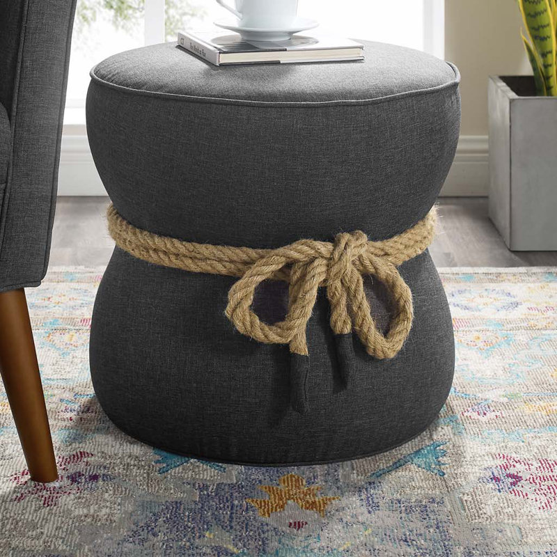 Repose-pieds Beat Nautical Rope, Polyester gris