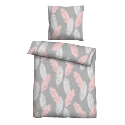 Traumhaft Schlafen - Castell-Markenbettwäsche Ni Microfiber Floral Duvet Cover with Pillow Shams