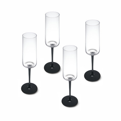 Mikasa Palermo Crystal Champagne Flutes, 250ml