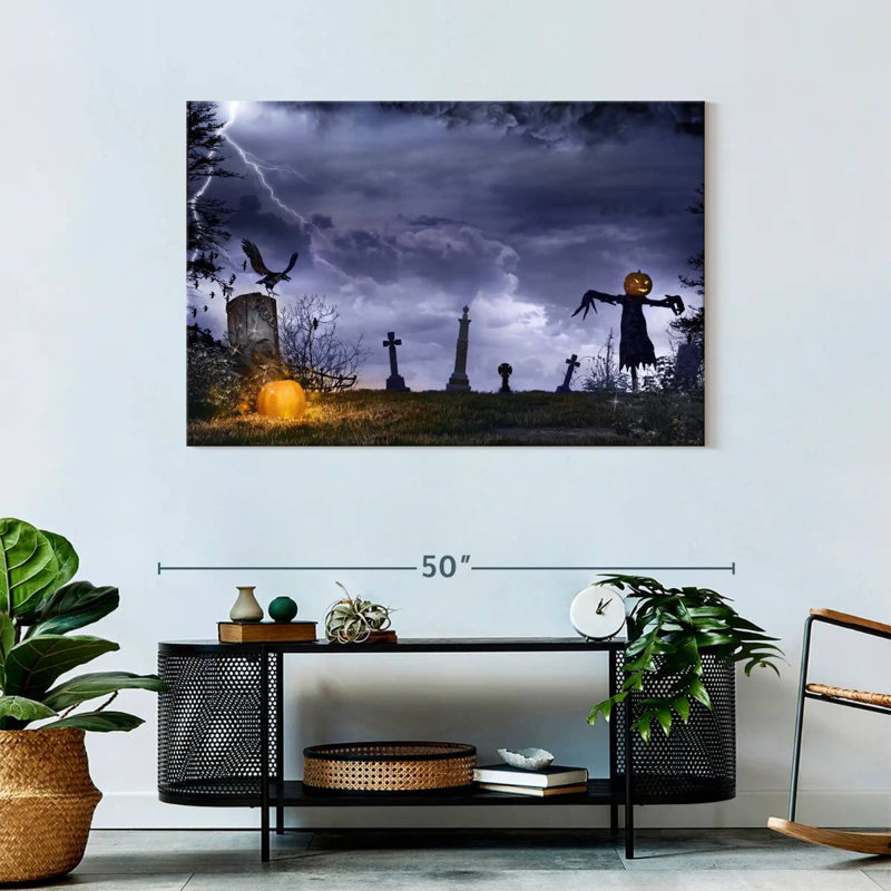 Kelan Horror Graveyard Scarecrow, 30" H x 45" W