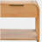 Modern One Drawer Waterfall Nightstand
