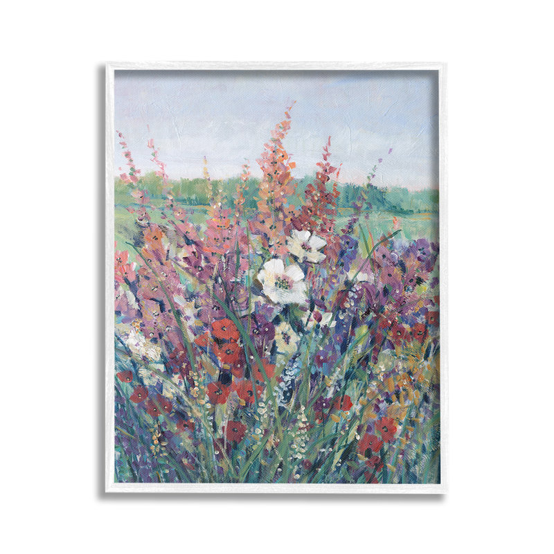 BloomingCountryBotanicalsGicleeArtbyTimOToole, H 30 po x l 24 po, Giclée encadrée blanc bord de mer