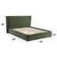 Lit chenille vert foncé (aucun outil requis)-1890135252